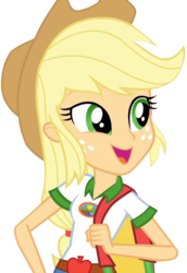 Size: 494x720 | Tagged: safe, artist:stacyhirano34, applejack, equestria girls, g4, my little pony equestria girls: legend of everfree, cute, female, jackabetes, simple background, solo, transparent background, vector