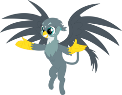 Size: 3585x2814 | Tagged: safe, artist:porygon2z, gabby, griffon, g4, the fault in our cutie marks, female, high res, simple background, solo, transparent background, vector