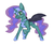 Size: 1978x1708 | Tagged: safe, artist:marsminer, nightmare moon, oc, oc only, g4, clothes, costume, solo