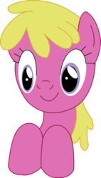 Size: 1387x2447 | Tagged: safe, artist:sketchmcreations, cherry berry, g4, background pony, cute, female, inkscape, simple background, smiling, solo, transparent background, vector