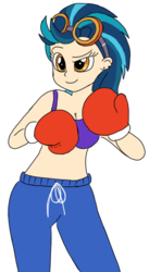 Size: 604x1100 | Tagged: safe, artist:toyminator900, indigo zap, equestria girls, g4, boxing, boxing gloves, female, solo