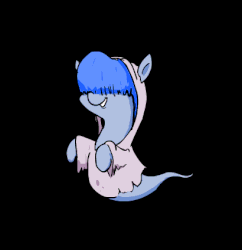 Size: 410x424 | Tagged: safe, oc, oc only, oc:copselight, ghost, ghost pony, animated, black background, gif, simple background, solo