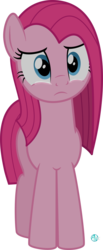 Size: 1156x2801 | Tagged: safe, artist:arifproject, pinkie pie, earth pony, pony, g4, crying, cute, cuteamena, diapinkes, female, look of betrayal, pinkamena diane pie, sad, simple background, solo, transparent background, vector