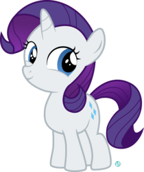 Size: 1500x1783 | Tagged: safe, artist:arifproject, rarity, pony, g4, the cart before the ponies, cute, female, filly, filly rarity, raribetes, simple background, solo, transparent background, vector