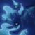 Size: 1200x1200 | Tagged: safe, artist:nicothemintyrabbit, princess luna, g4, female, flying, magic, night, solo, stars