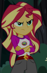 Size: 435x667 | Tagged: safe, screencap, sunset shimmer, equestria girls, g4, my little pony equestria girls: legend of everfree, cropped, female, solo, unamused