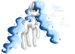 Size: 1186x853 | Tagged: safe, artist:tamashia, oc, oc only, oc:sea dew, earth pony, pony, simple background, solo, transparent background