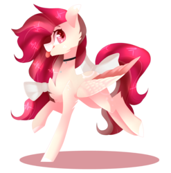 Size: 2625x2657 | Tagged: safe, artist:huirou, oc, oc only, pegasus, pony, bow, hair bow, high res, simple background, solo, tail bow, transparent background