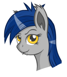 Size: 1618x1854 | Tagged: safe, artist:negasun, oc, oc only, bat pony, pony, bust, portrait, simple background, solo, transparent background