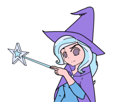 Size: 982x814 | Tagged: safe, artist:xxkerrysweetxx, trixie, human, g4, bust, female, holding, humanized, looking at you, simple background, solo, wand, white background