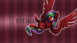 Size: 2560x1440 | Tagged: safe, artist:scarlet-spectrum, oc, oc only, pegasus, pony, solo
