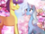 Size: 2629x2019 | Tagged: safe, artist:asika-aida, comet tail, trixie, pony, unicorn, g4, cometrix, high res, male, shipping, straight, tree