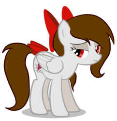 Size: 4500x4650 | Tagged: safe, artist:rsa.fim, oc, oc only, oc:whisper hope, pegasus, pony, absurd resolution, bow, mexican, ribbon, sad, simple background, solo, tail bow, transparent background, unitárium