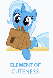 Size: 480x704 | Tagged: safe, trixie, pony, unicorn, g4, to where and back again, cute, diatrixes, female, mare, mouth hold, saddle bag, seventh element, solo, to saddlebags and back again, trixie is cute