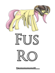 Size: 2400x3200 | Tagged: safe, artist:wolftendragon, fluttershy, g4, crossover, dovahkiin, dovahshy, female, fus-ro-dah, simple background, skyrim, solo, the elder scrolls, transparent background