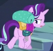 Size: 177x168 | Tagged: safe, screencap, starlight glimmer, pony, unicorn, g4, to where and back again, butt, cropped, female, glimmer glutes, looking back, mare, open mouth, plot, solo