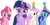 Size: 15818x7936 | Tagged: safe, artist:cyanlightning, minuette, pinkie pie, twilight sparkle, twinkleshine, alicorn, pony, amending fences, g4, my little pony: friendship is magic, .svg available, absurd resolution, floppy ears, hat, party hat, sad, simple background, transparent background, twilight sparkle (alicorn), vector