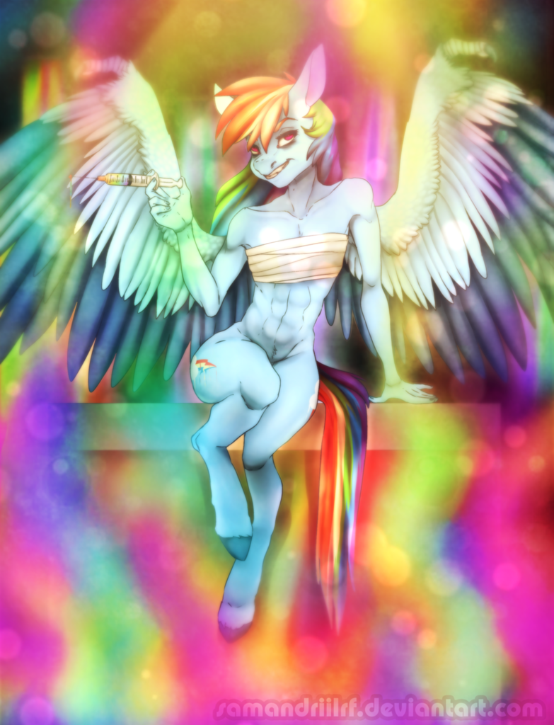 <b>rainbow</b> dash, anthro, unguligrade anthro, fanfic:<b>rainbow</b> <b>factory</b>, abs, fema...