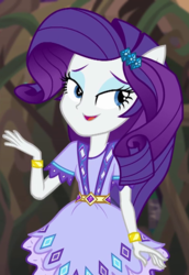 Size: 495x720 | Tagged: safe, screencap, rarity, equestria girls, g4, my little pony equestria girls: legend of everfree, camp fashion show outfit, cropped, female, ponied up, solo