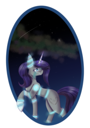 Size: 1024x1466 | Tagged: safe, artist:country-kitty, oc, oc only, oc:raribot, pony, robot, robot pony, night, sad, solo