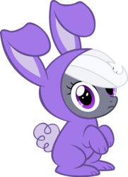 Size: 9969x13746 | Tagged: safe, artist:cyanlightning, oc, oc only, oc:aureai gray, g4, .svg available, absurd resolution, animal costume, bunny costume, clothes, costume, cyan's bunnies, simple background, solo, transparent background, vector