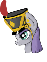 Size: 1200x1600 | Tagged: safe, artist:paskanaakka, derpibooru exclusive, maud pie, g4, female, giant hat, hat, hussar, simple background, solo, transparent background