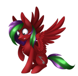 Size: 1765x1718 | Tagged: safe, artist:scarlet-spectrum, oc, oc only, oc:eighth note, pegasus, pony, commission, looking down, male, raised hoof, simple background, sitting, solo, stallion, transparent background