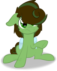 Size: 2522x3163 | Tagged: safe, artist:binkyt11, pegasus, pony, bad anatomy, colored wings, confused, crossover, cute, green pony, high res, male, missing cutie mark, murfy, ponified, rayman, rayman legends, rayman origins, simple background, smol, solo, stallion, ubisoft