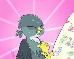 Size: 1500x1200 | Tagged: safe, artist:haden-2375, gabby, griffon, g4, the fault in our cutie marks, female, solo