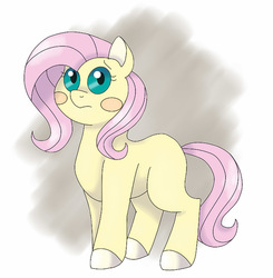 Size: 1232x1257 | Tagged: safe, artist:sweetheart-arts, fluttershy, g4, female, filly, pokémon, solo, wingless