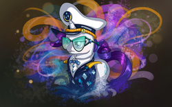 Size: 4000x2500 | Tagged: safe, artist:skodadav, rarity, g4, ppov, abstract background, captain rarity, clothes, costume, cruise, female, lineart, solo