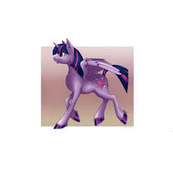 Size: 4000x4000 | Tagged: safe, artist:shroe-desu, twilight sparkle, alicorn, pony, g4, absurd resolution, female, solo, spread wings, twilight sparkle (alicorn), unshorn fetlocks