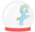 Size: 2000x1780 | Tagged: safe, artist:sny-por, oc, oc only, oc:balance blade, pony, unicorn, encasement, snow globe, solo, trapped