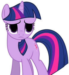 Size: 5864x6355 | Tagged: safe, artist:estories, edit, editor:pontology, twilight sparkle, pony, unicorn, g4, absurd resolution, big eyes, creepy, empty eyes, female, frown, mare, no catchlights, simple background, solo, transparent background, unicorn twilight, vector, worried