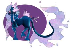 Size: 1280x878 | Tagged: safe, artist:niniibear, blue, bulbs, customized toy, cute, dark, glowing, lavender, northlings, pink, purple, solo, sweet, toy