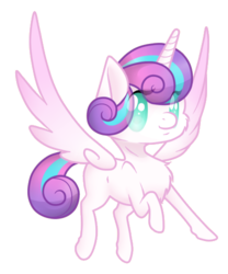 Size: 415x500 | Tagged: safe, artist:dedonnerwolke, princess flurry heart, pony, g4, female, simple background, solo, transparent background