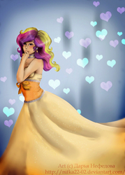 Size: 1500x2100 | Tagged: dead source, safe, artist:nifka22-02, princess cadance, human, g4, female, humanized, nail polish, solo