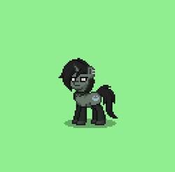 Size: 389x383 | Tagged: safe, pony, unicorn, pony town, clothes, dc comics, enchantress, pixel art, ponified, socks, solo, suicide squad