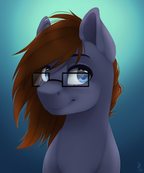 Size: 750x900 | Tagged: safe, artist:silentwulv, oc, oc only, oc:dinkie shy, glasses, smiling, solo