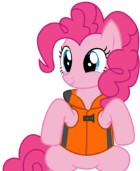 Size: 2113x2575 | Tagged: safe, artist:sketchmcreations, pinkie pie, g4, ppov, female, happy, high res, simple background, sitting, smiling, solo, transparent background, vector