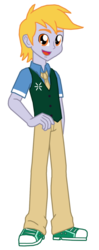Size: 562x1420 | Tagged: safe, artist:ferrokiva, crackle pop, equestria girls, g4, the cart before the ponies, equestria girls-ified, male, solo
