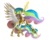 Size: 1280x1024 | Tagged: safe, artist:nuttypanutdy, princess celestia, pony, g4, armor, female, magic, mare, raised hoof, simple background, solo, spear, spread wings, telekinesis, transparent background, weapon