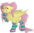 Size: 800x760 | Tagged: safe, artist:mrgdog, fluttershy, g4, clothes, eyes closed, female, floppy ears, simple background, socks, solo, striped socks, transparent background, yawn