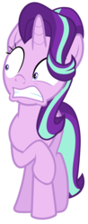 Size: 7000x17800 | Tagged: safe, artist:tardifice, starlight glimmer, pony, unicorn, every little thing she does, g4, absurd resolution, female, mare, photoshop, raised hoof, reaction, reaction image, shocked, simple background, solo, transparent background, vector