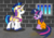 Size: 2160x1514 | Tagged: safe, artist:spellboundcanvas, shining armor, twilight sparkle, pony, unicorn, g4, lesson zero, my little pony: friendship is magic, bad end, clothes, crying, disappointed, duo, horn, horn cap, jail, magic suppression, messy mane, open mouth, prison, prison outfit, prisoner, prisoner ts, sad, unicorn twilight, window