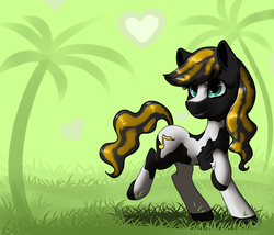 Size: 3307x2834 | Tagged: safe, artist:mimkage, oc, oc only, earth pony, pony, high res, raised hoof, solo