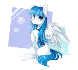 Size: 1024x925 | Tagged: safe, artist:ten-dril, oc, oc only, pegasus, pony, clothes, scarf, solo