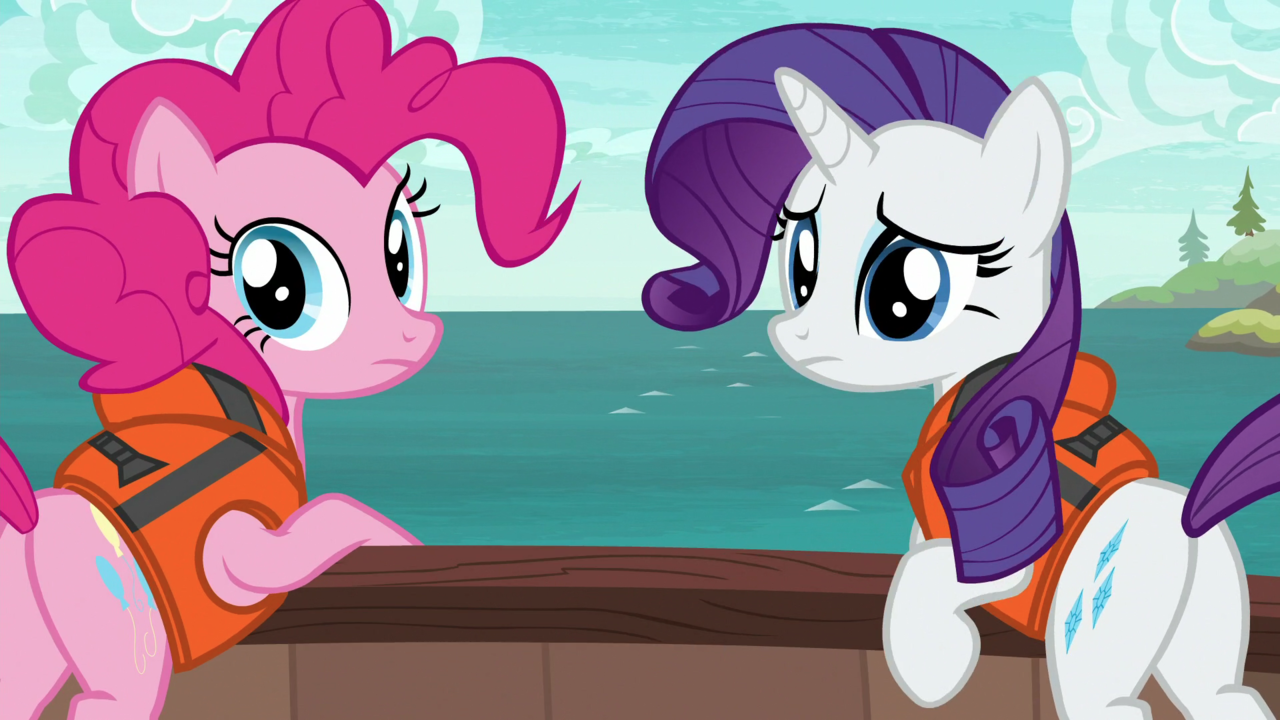 safe, screencap, pinkie pie, rarity, pony, g4, ppov, butt, female, mare, pl...