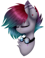 Size: 2316x2977 | Tagged: safe, artist:nillomika, oc, oc only, pony, bust, chest fluff, eyes closed, high res, portrait, simple background, solo
