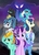 Size: 737x1024 | Tagged: safe, artist:8-notes, artist:cheezedoodle96, artist:erica693992, artist:fehlung, artist:puetsua, artist:racefox, artist:shamanguli, artist:sofunnyguy, artist:vector-brony, artist:xebck, bon bon, lightning dust, princess ember, princess luna, sonata dusk, starlight glimmer, sweetie drops, thorax, trixie, changeling, dragon, earth pony, pony, unicorn, fanfic:the undesirables, g4, disguise, disguised siren, earth pony sonata dusk, fanfic, fanfic art, fanfic cover, female, gem, hilarious in hindsight, mare, ponified, secret agent sweetie drops, show accurate, siren gem, story in the source